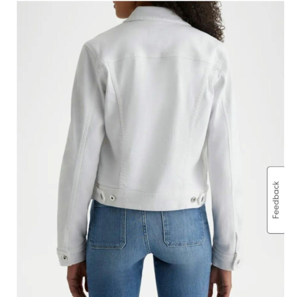 AG Jeans Robyn Denim Jacket All White Long Sleeve Size Small (Retail $215) - Picture 2 of 6
